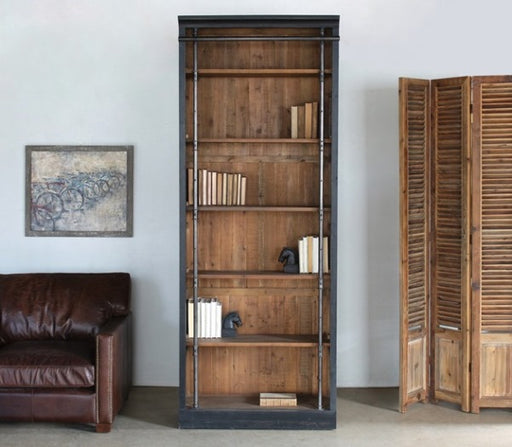 BK49 Reclaimed Pine Library Bookcase 