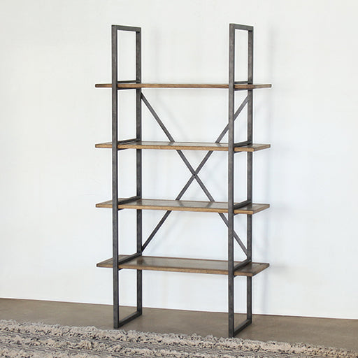 BK56 Modern Industrial Single Bookcase