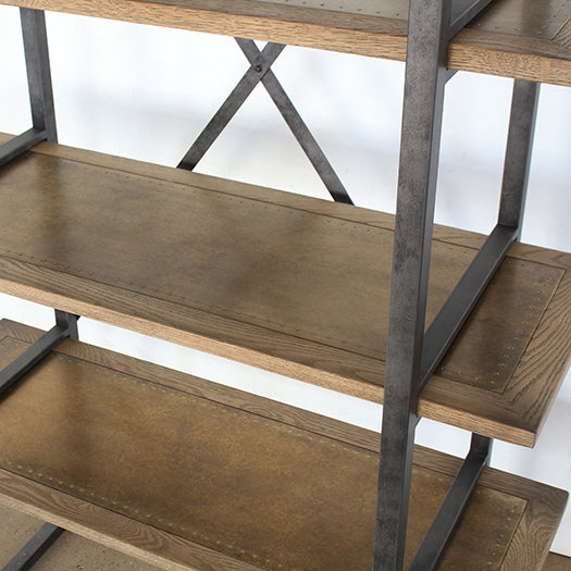 BK56 Modern Industrial Single Bookcase
