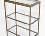 BK58 Mitchell Gold Vienna Bookcase in Antique Brass