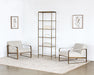 BK58 Mitchell Gold Vienna Bookcase in Antique Brass