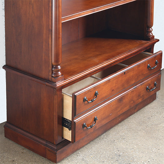 BK66 - Weathered Cherry Bookcase