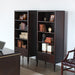 BK67 - Brown 4-Shelf Bookcase with Drawer  