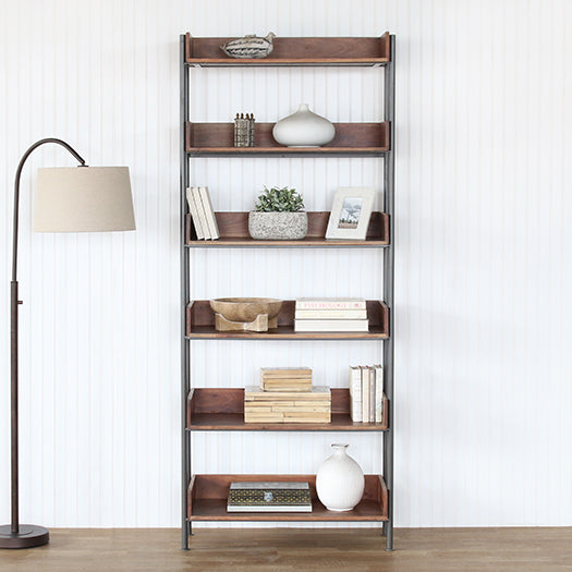 Toasted Acacia Wood Bookshelf
