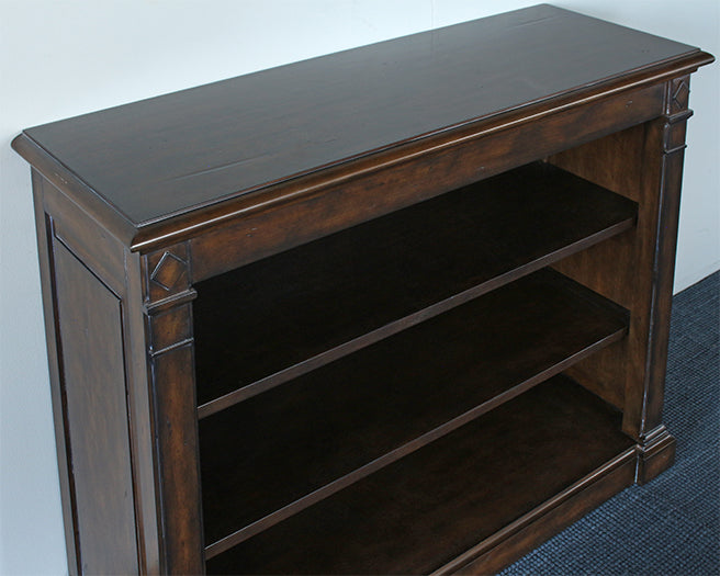 Mahogany Bookshelf With Two Adjustable Shelves