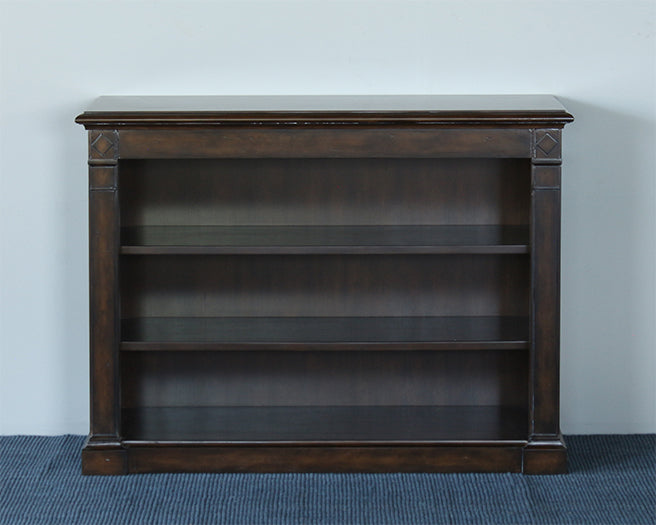 Mahogany Bookshelf With Two Adjustable Shelves