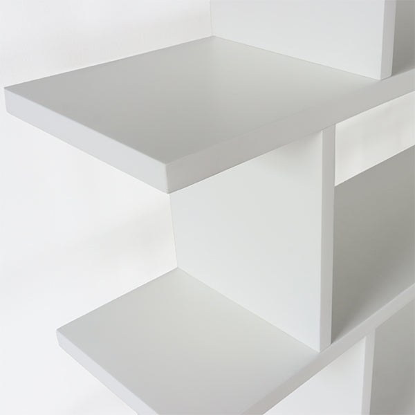 White Modern Low-Rise Bookcase