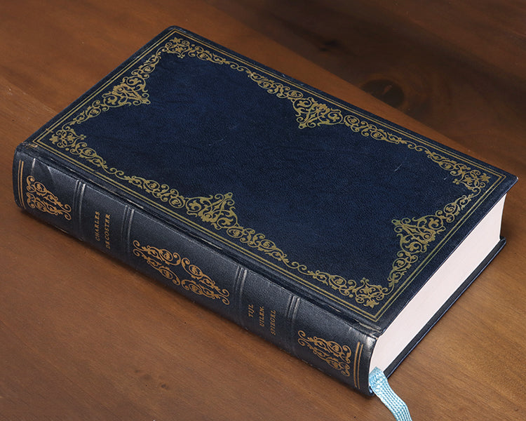 Blue & Gold Hardcover Book