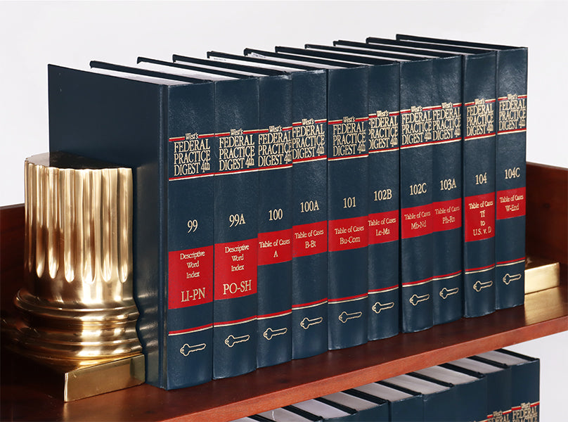 Blue & Red Federal Practice Digest Law Book