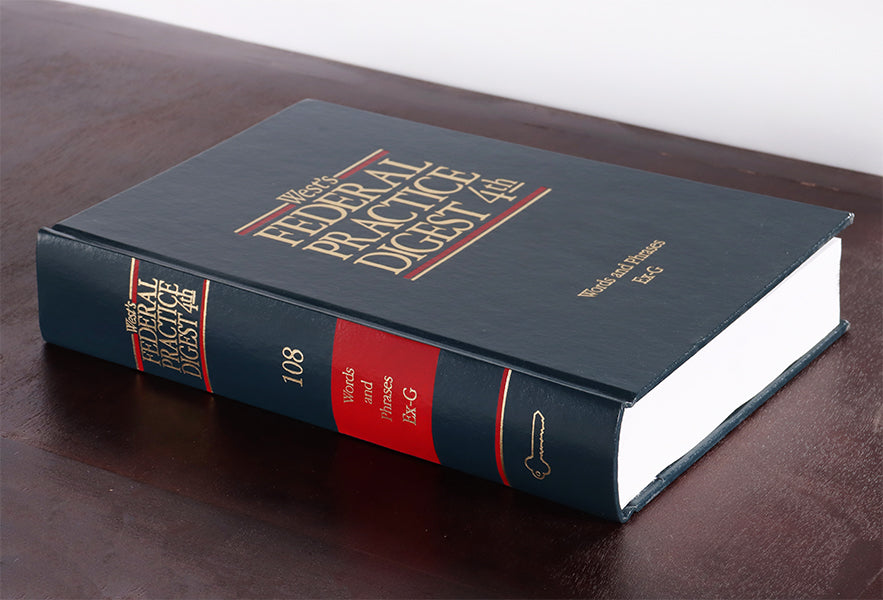 Blue & Red Federal Practice Digest Law Book
