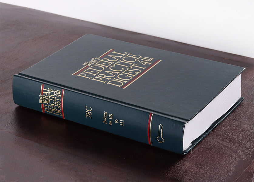Blue Federal Practice Digest Law Book