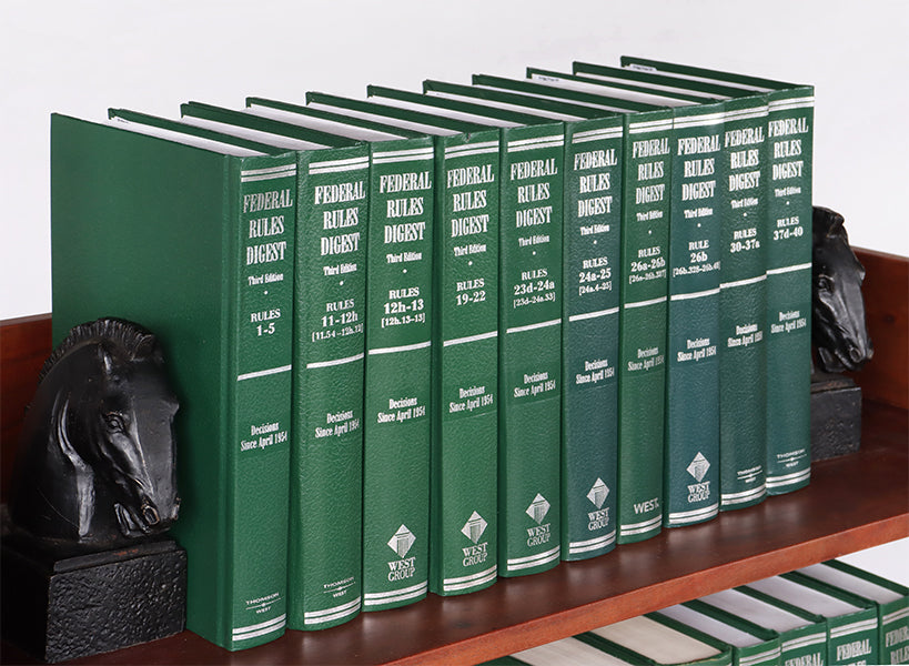 Green Federal Rules Digest Law Book