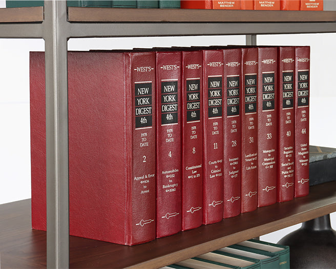 New York Digest 4th Edition Law Book