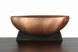 BOWL47 - Large Sunkissed Iron Bowl On Stand