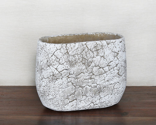 BOWL54 - Large Off White Cement Pot