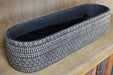 BOWL58 - Low Kjeld Black Oval Pot