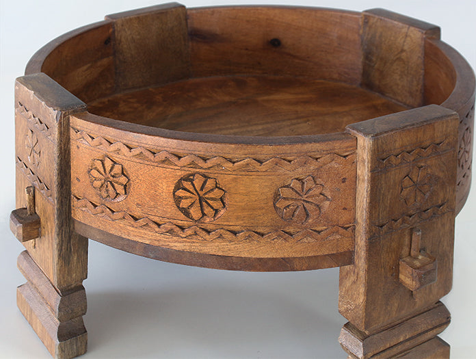 Reclaimed Carved Wood Bowl