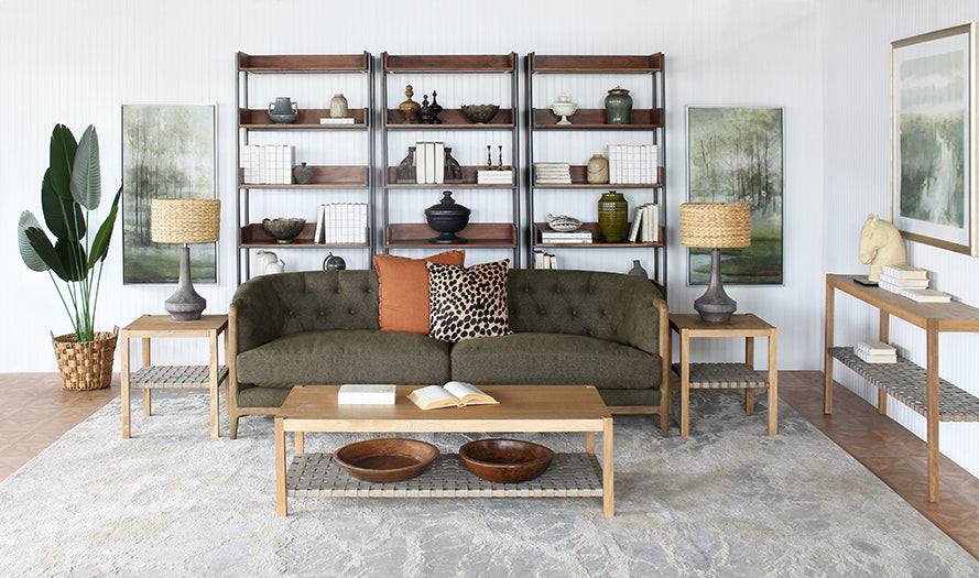 Toasted Acacia Wood Bookshelf