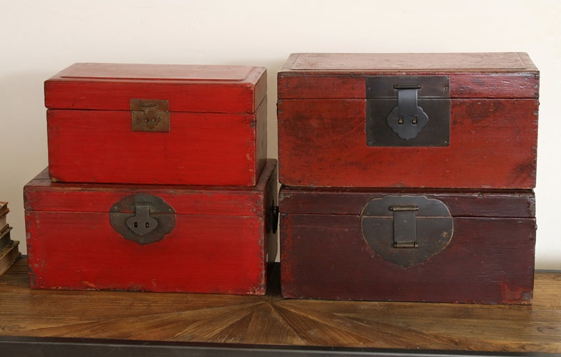 Antique Wood Document Box