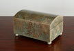 BOX23 Teal and Silver Leaf Box