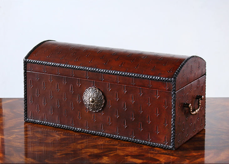 BOX37 Oxblood Leather Box