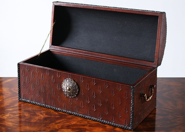 BOX37 Oxblood Leather Box