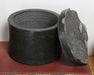 BOX38 - Marble Round Box With Rock Hewn Lid