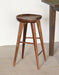 BS49 - Walnut Bar Stool with Tapered Legs
