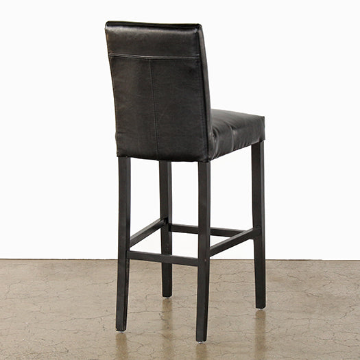 Black Leather Bar Stool