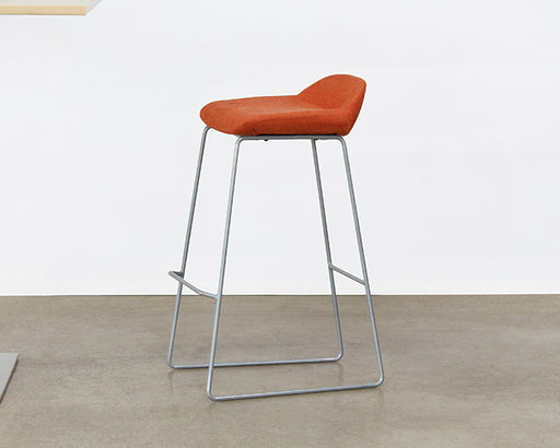 BS64 - Mid-Century Style Burnt Orange Barstool