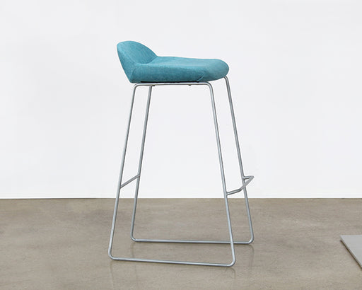 BS65 - Mid-Century Style Sky Blue Barstool 