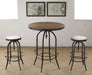 BT16 Metal Adjustable Bar Table with Wooden Top