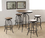 BT16 Metal Adjustable Bar Table with Wooden Top