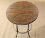 BT16 Metal Adjustable Bar Table with Wooden Top