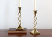 CAN65 Polished Brass Open Work Candle Holder