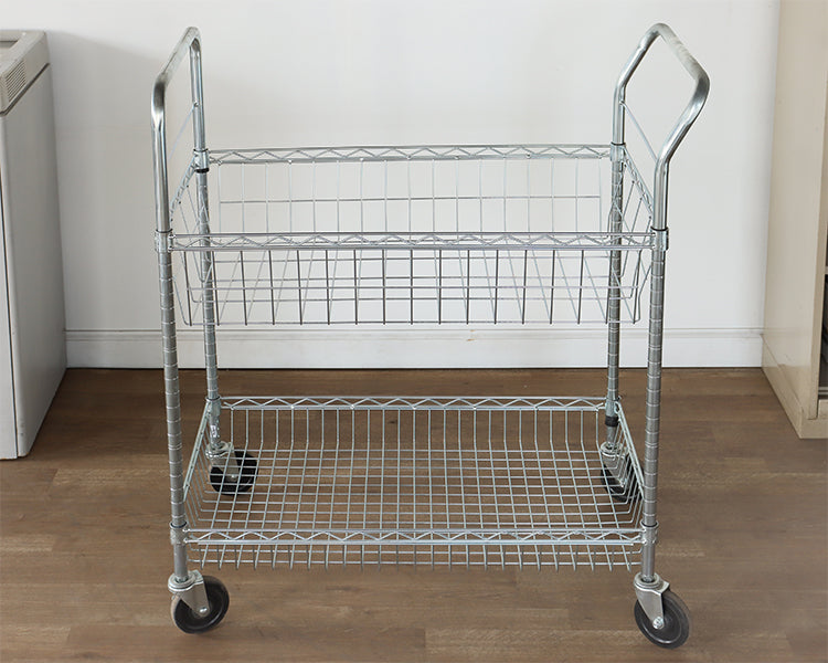 Double Handle Mailroom Cart