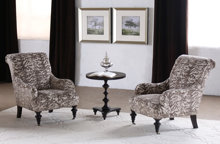 CC195 Taupe Ikat Club Chair