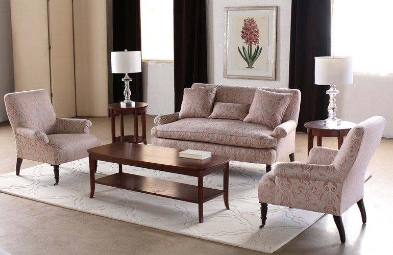 CC196 Blush Damask Club Chair
