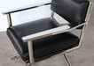 CC197 Mitchell Gold Directoire Chair in Black Leather