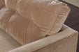 SF151 Caramel Tufted Velvet Sofa