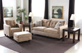 SF151 Caramel Tufted Velvet Sofa