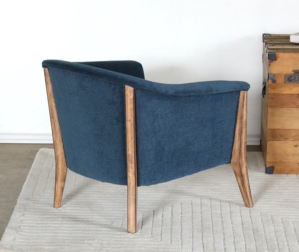 Barrel Back Club Chair in Azure