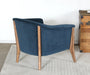 Barrel Back Club Chair in Azure