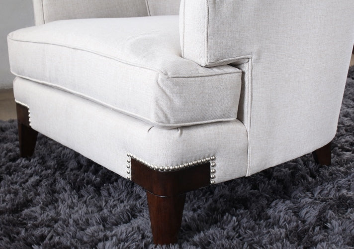 CC216 Channel Back Club Chair with Nailhead Accents