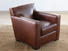 CC217 Tight Back Jean Michel Frank Style Club Chair in Leather 
