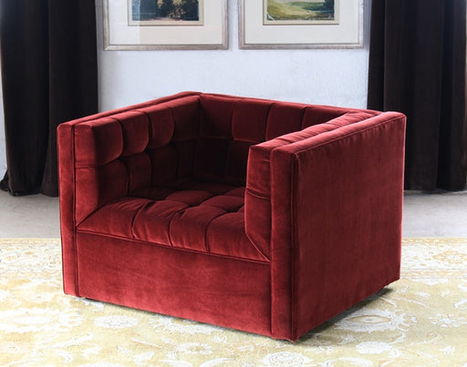 CC219 Langford Club Chair in Deep Burgundy
