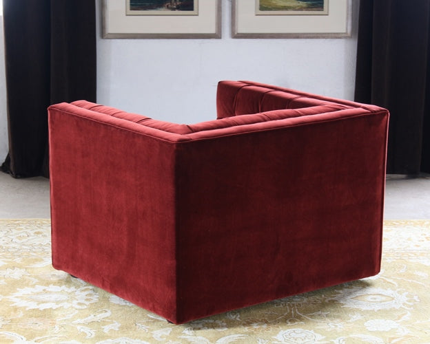 CC219 Langford Club Chair in Deep Burgundy