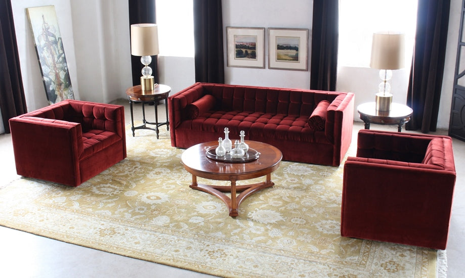 CC219 Langford Club Chair in Deep Burgundy