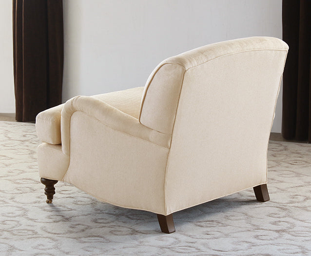 George Smith Style Tightback Club Chair in Linato Cream