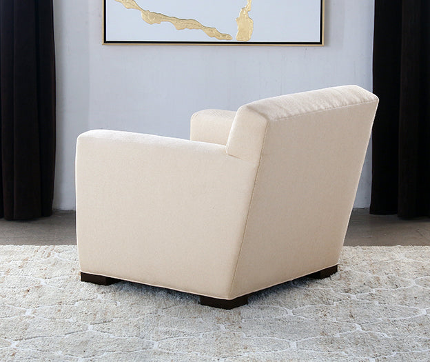 Jean Michel Frank Style Club Chair in Linato Cream